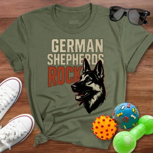 German Shepherds Rock Shirt - The Pawsitive Initiative