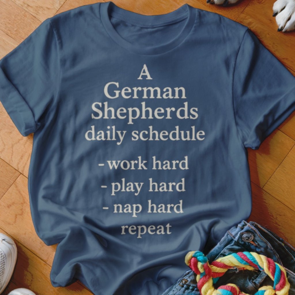 German Shepherds Schedule Shirt - The Pawsitive Initiative