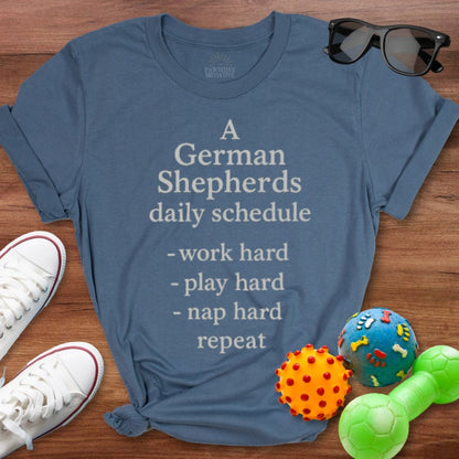 German Shepherds Schedule Shirt - The Pawsitive Initiative