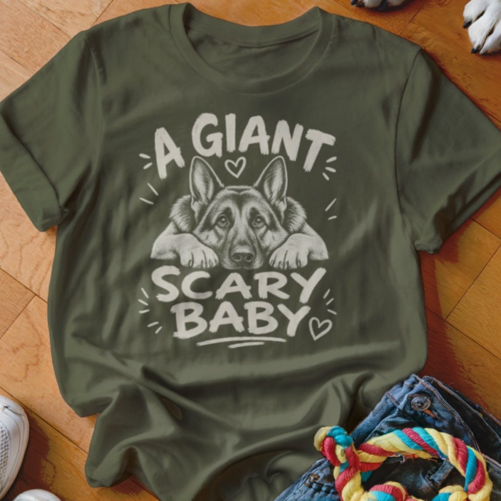 Giant Scary Baby GSD Shirt - The Pawsitive Initiative