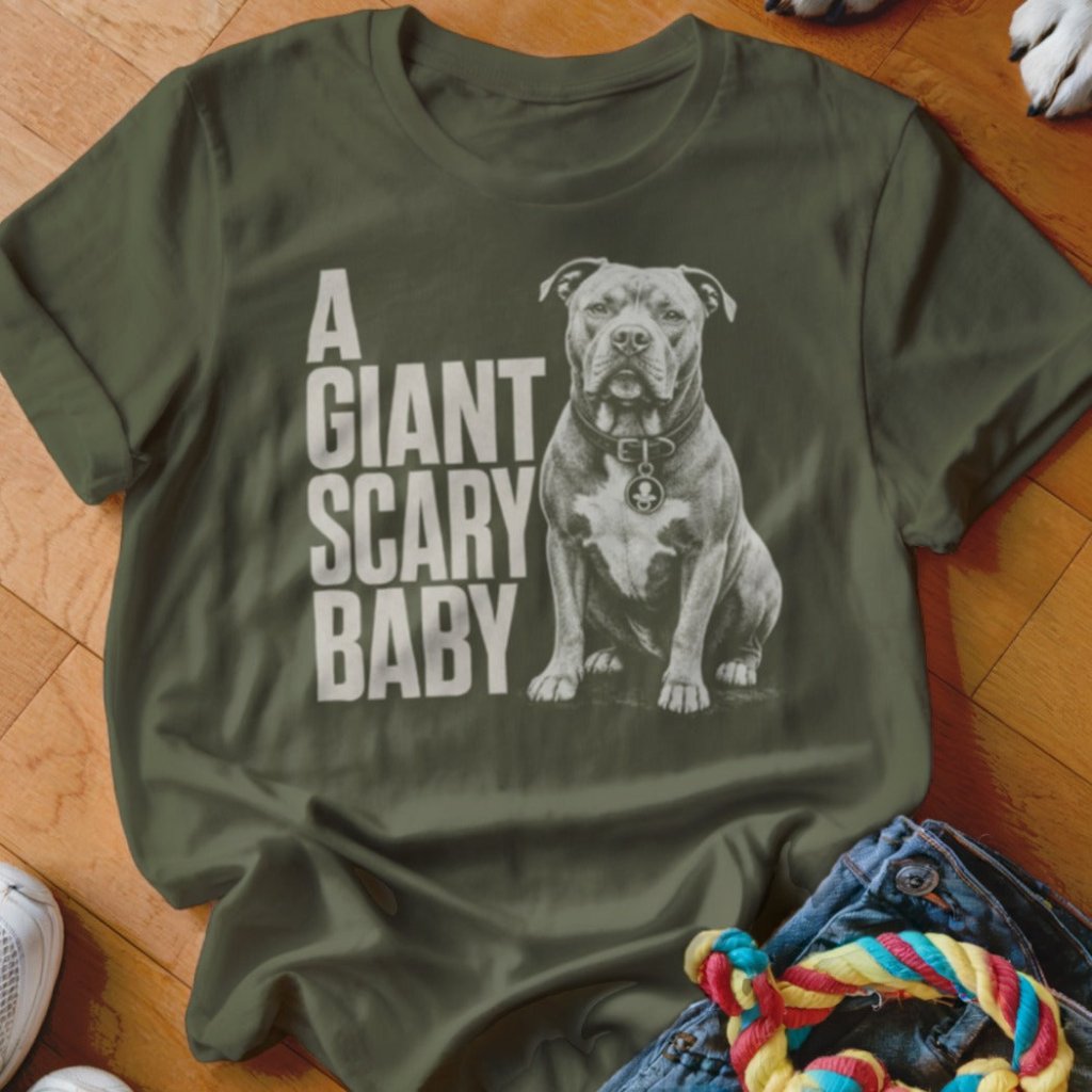 Giant Scary Baby Pitbull Shirt - The Pawsitive Initiative
