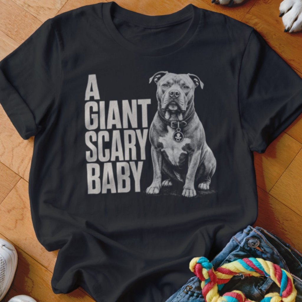 Giant Scary Baby Pitbull Shirt - The Pawsitive Initiative
