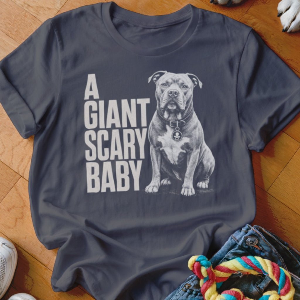 Giant Scary Baby Pitbull Shirt - The Pawsitive Initiative