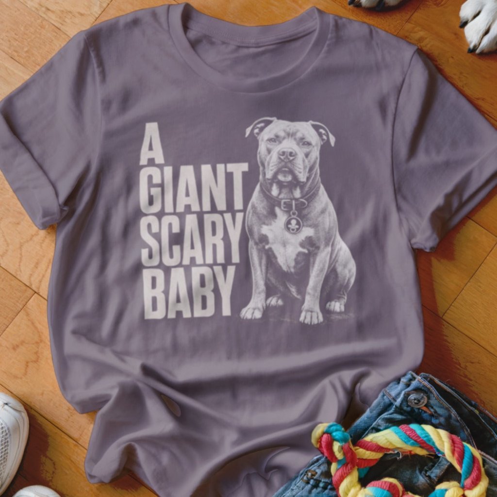 Giant Scary Baby Pitbull Shirt - The Pawsitive Initiative