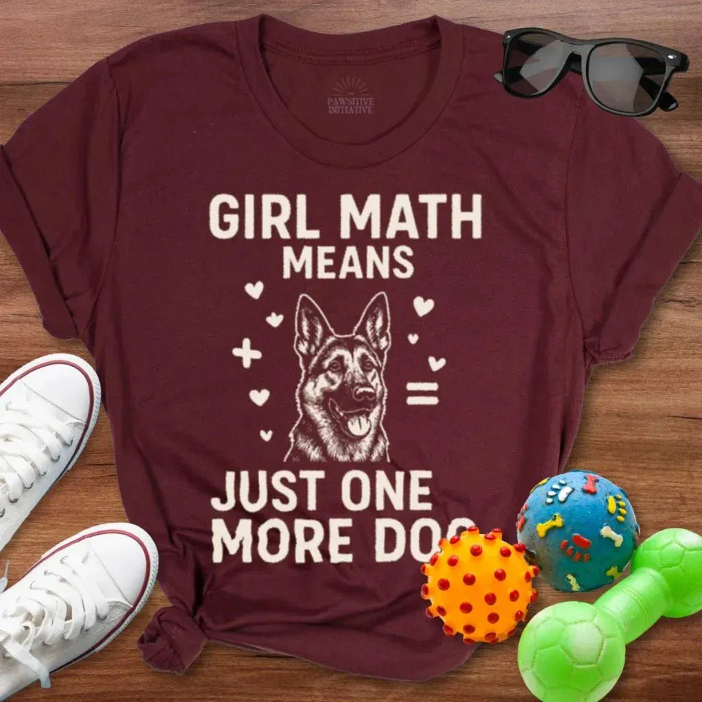 Girl Math Dog Shirt - The Pawsitive Initiative