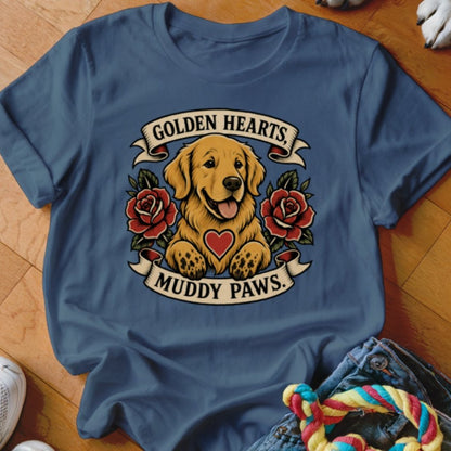 Golden Hearts, Muddy Paws Shirt - The Pawsitive Initiative