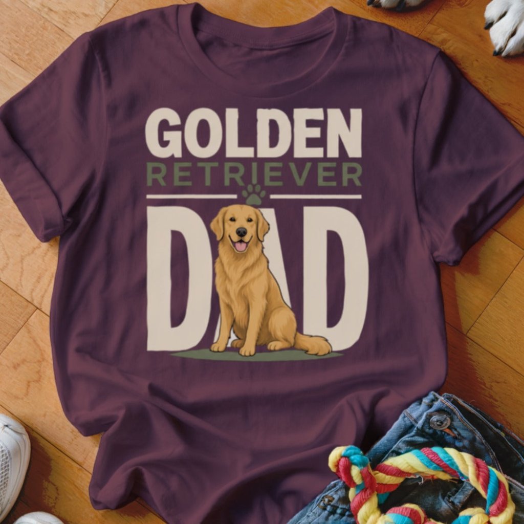 Golden Retriever Dad Shirt - The Pawsitive Initiative