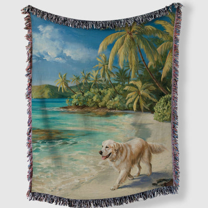 Golden Retriever on the Beach Blanket - The Pawsitive Initiative