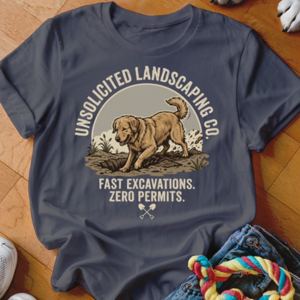 Golden Unsolicited Landscaping Co Shirt - The Pawsitive Initiative