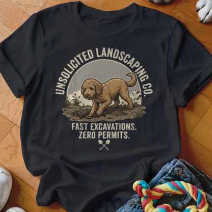 Goldendoodle Unsolicited Landscaping Co Shirt - The Pawsitive Initiative