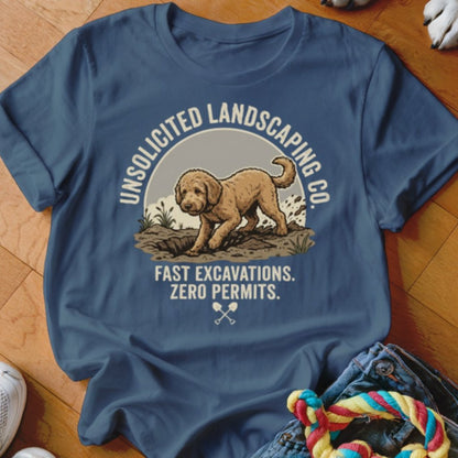 Goldendoodle Unsolicited Landscaping Co Shirt - The Pawsitive Initiative