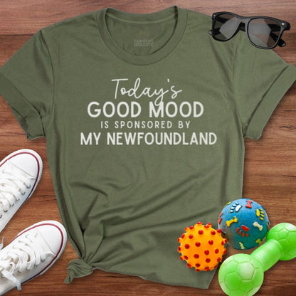 Good Mood Newfie Shirt - The Pawsitive Initiative