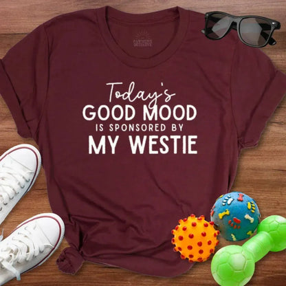Good Mood Westie Shirt - The Pawsitive Initiative