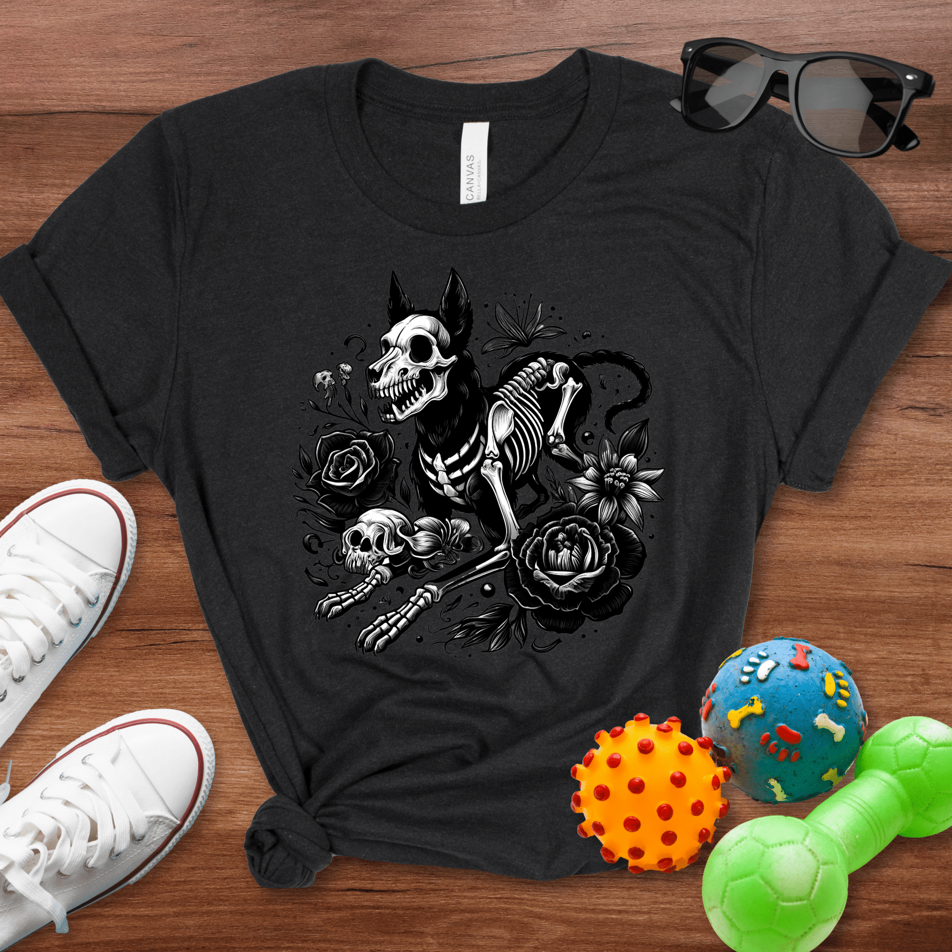 Goth Skeleton Dog Shirt - The Pawsitive Initiative