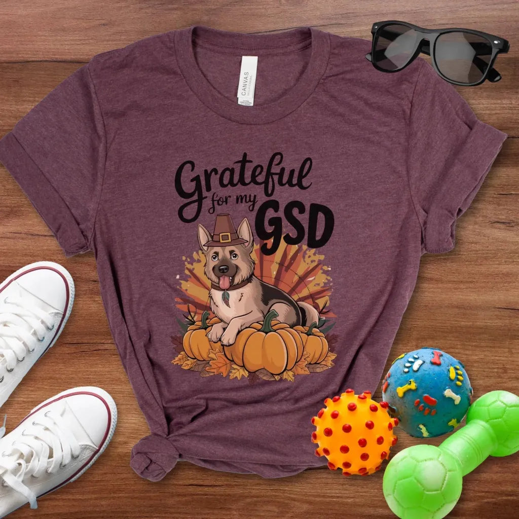 Grateful for My GSD Shirt - The Pawsitive Initiative