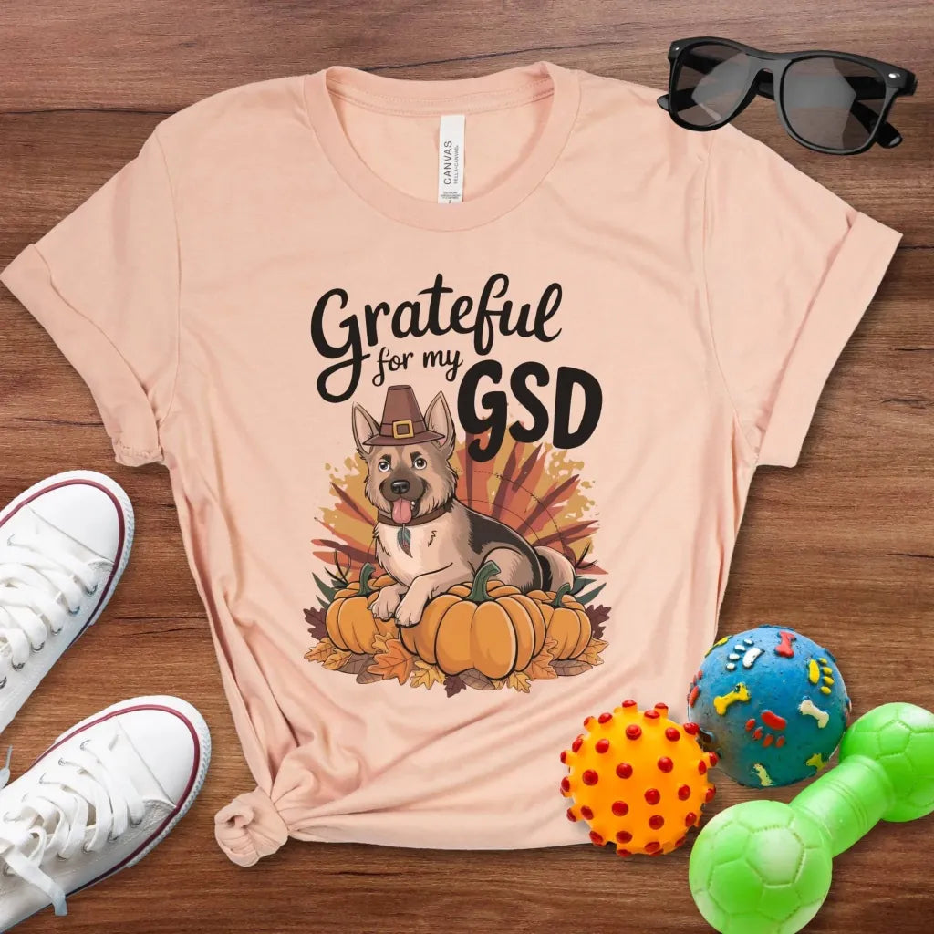 Grateful for My GSD Shirt - The Pawsitive Initiative