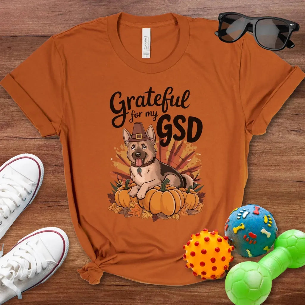 Grateful for My GSD Shirt - The Pawsitive Initiative