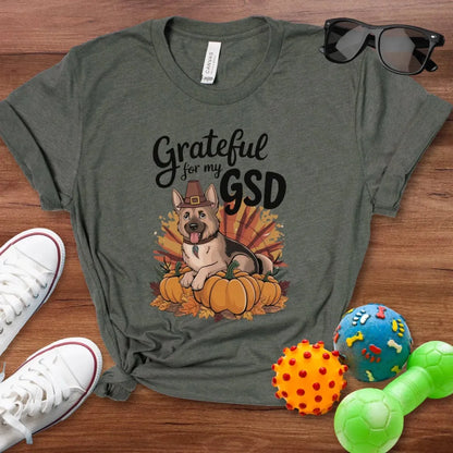 Grateful for My GSD Shirt - The Pawsitive Initiative