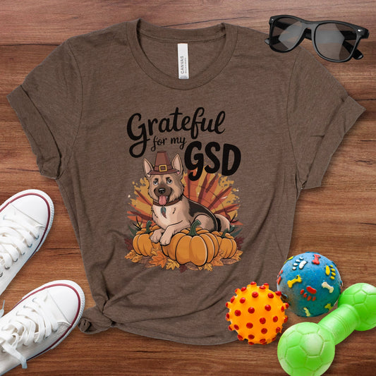 Grateful for My GSD Shirt - The Pawsitive Initiative