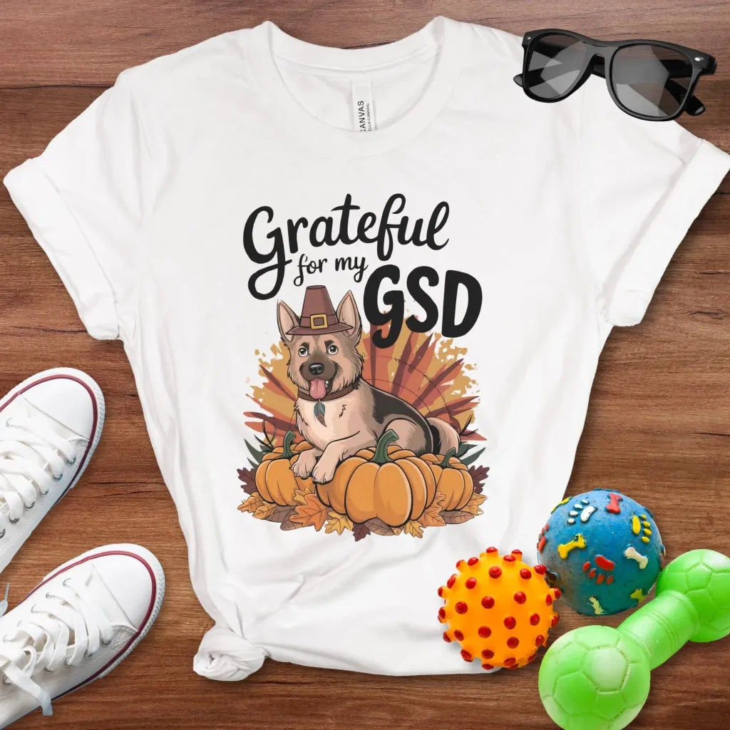 Grateful for My GSD Shirt - The Pawsitive Initiative