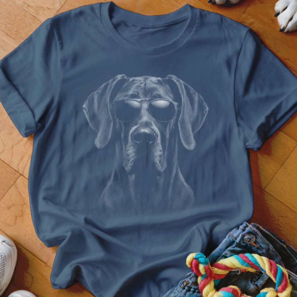 Great Dane in Aviators Shirt - The Pawsitive Initiative