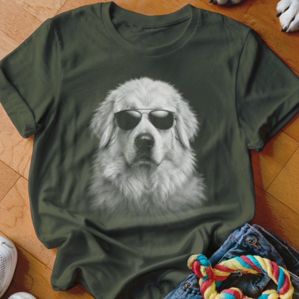 Great Pyrenees in Aviators Shirt - The Pawsitive Initiative