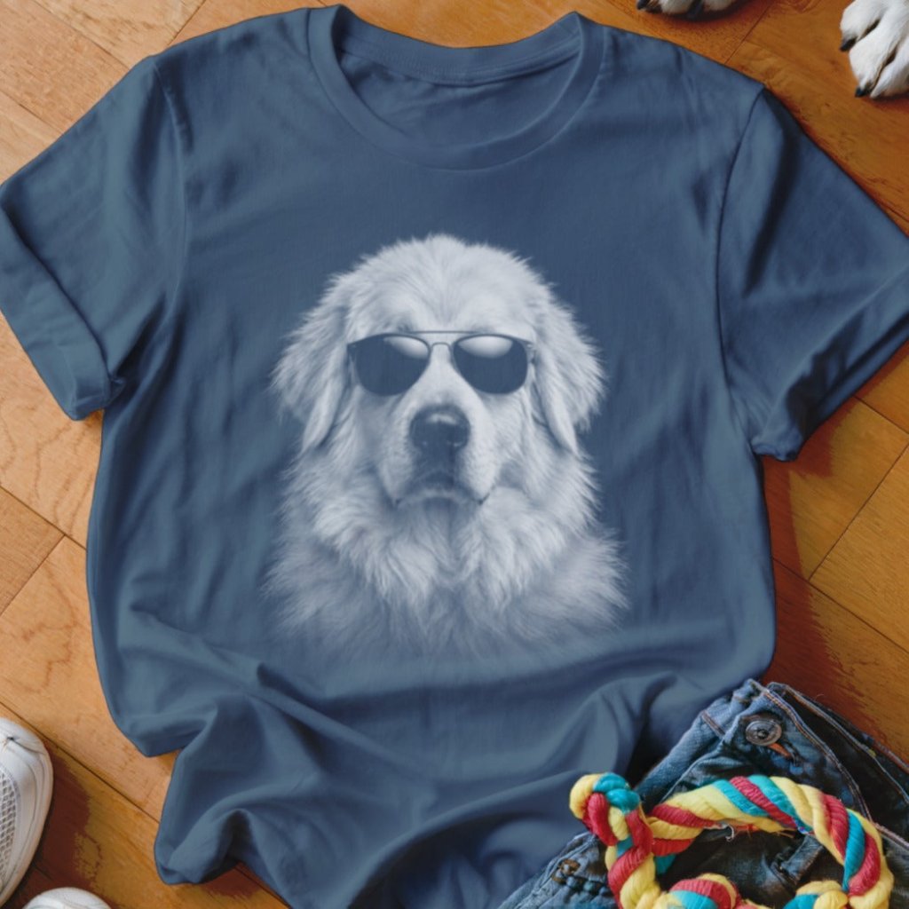 Great Pyrenees in Aviators Shirt - The Pawsitive Initiative