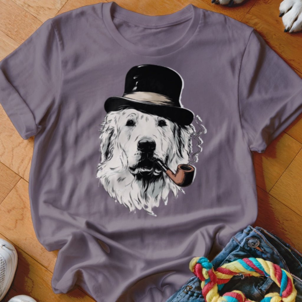 Great Pyrenees With A Pipe Shirt - The Pawsitive Initiative