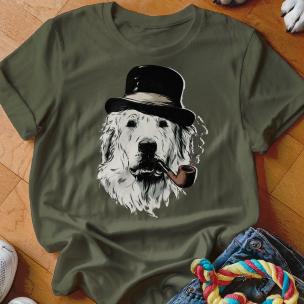Great Pyrenees With A Pipe Shirt - The Pawsitive Initiative