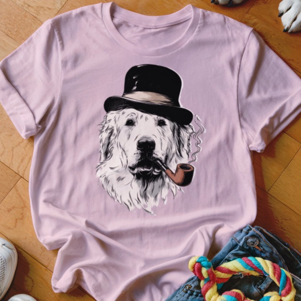 Great Pyrenees With A Pipe Shirt - The Pawsitive Initiative