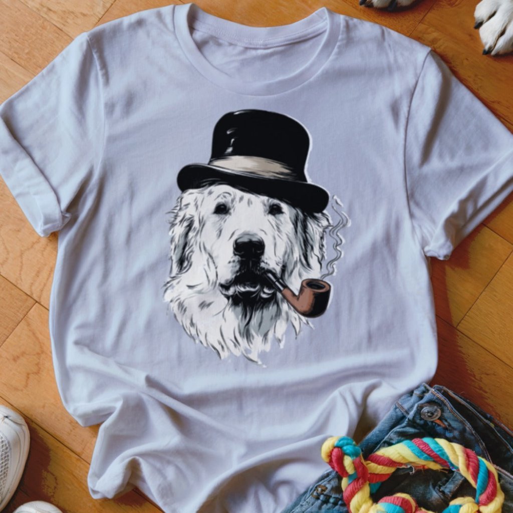 Great Pyrenees With A Pipe Shirt - The Pawsitive Initiative