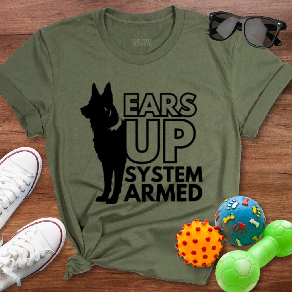 GSD Ears Up Shirt - The Pawsitive Initiative