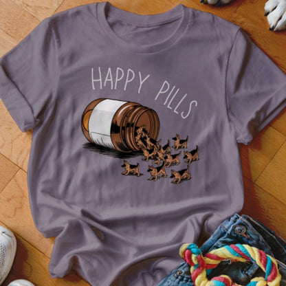 GSD Happy Pills Shirt - The Pawsitive Initiative