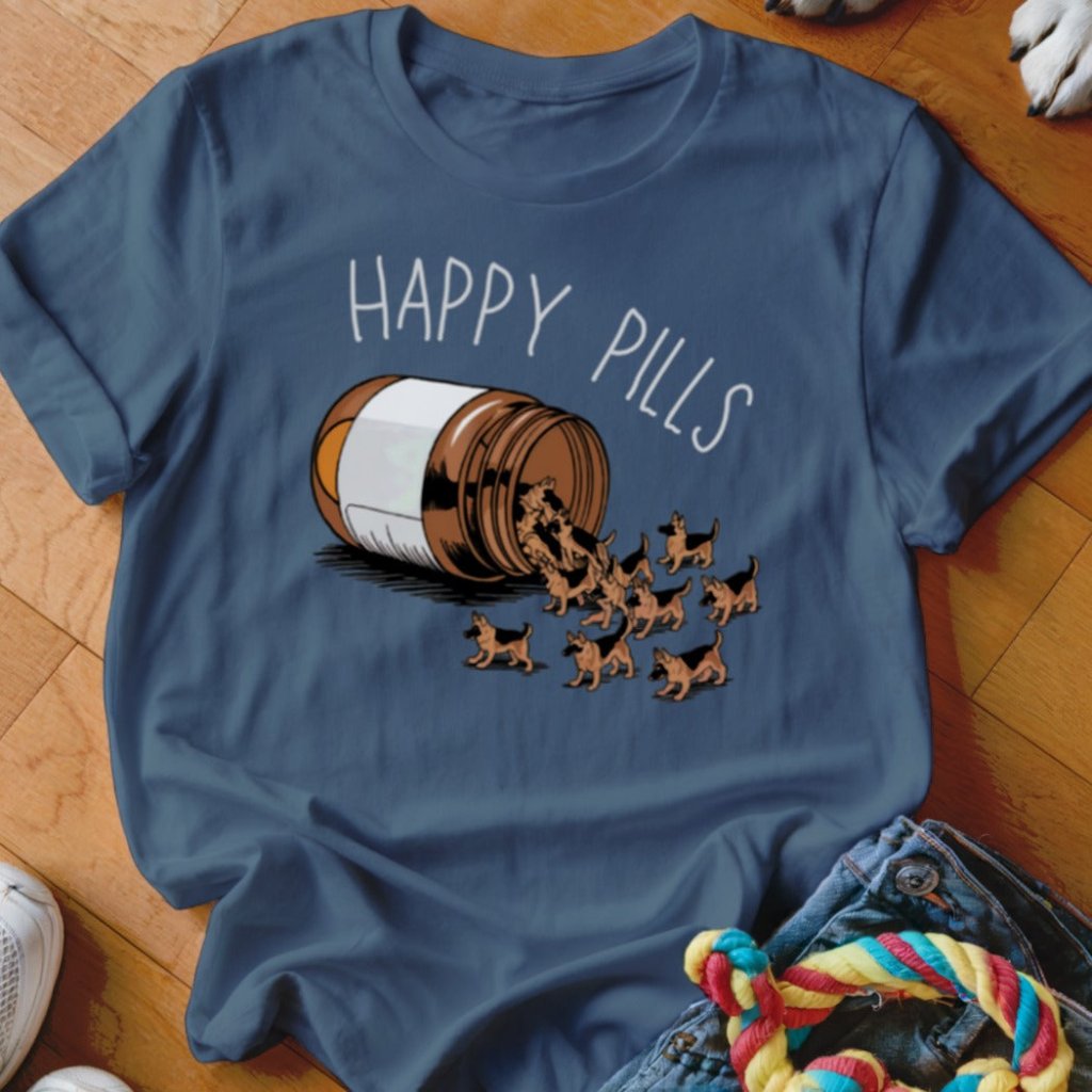 GSD Happy Pills Shirt - The Pawsitive Initiative