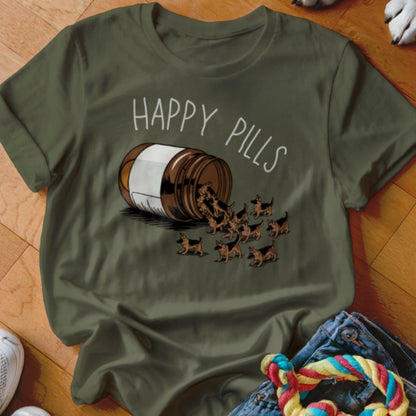 GSD Happy Pills Shirt - The Pawsitive Initiative