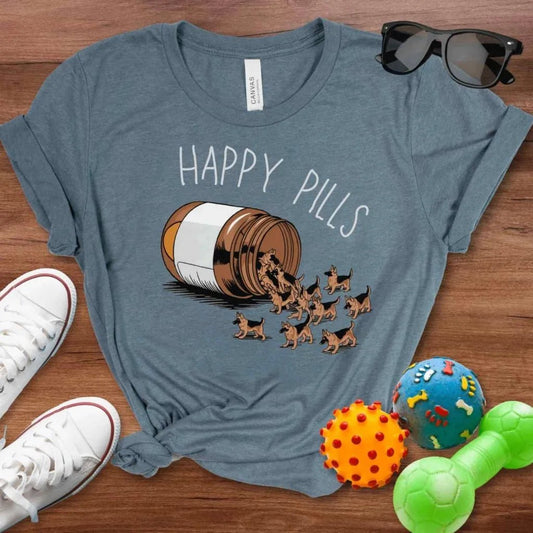 GSD Happy Pills Shirt - The Pawsitive Initiative