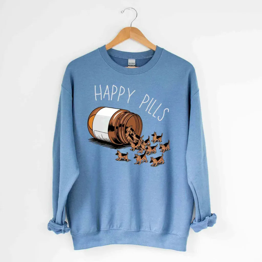 GSD Happy Pills Sweatshirt - The Pawsitive Initiative