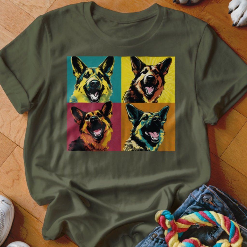 GSD Pop Art Shirt - The Pawsitive Initiative