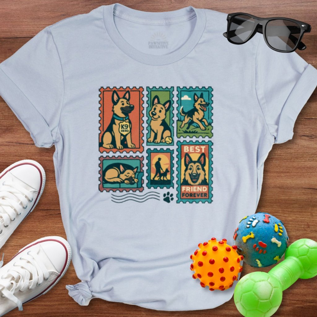 GSD Stamp Shirt - The Pawsitive Initiative