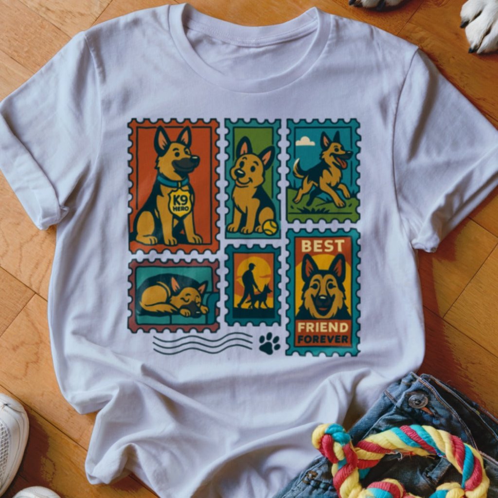 GSD Stamp Shirt - The Pawsitive Initiative