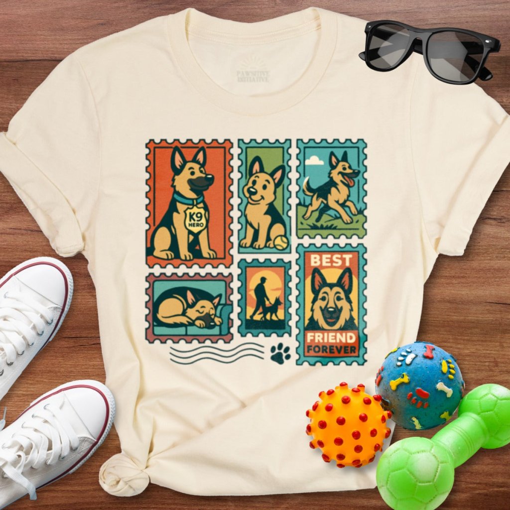 GSD Stamp Shirt - The Pawsitive Initiative