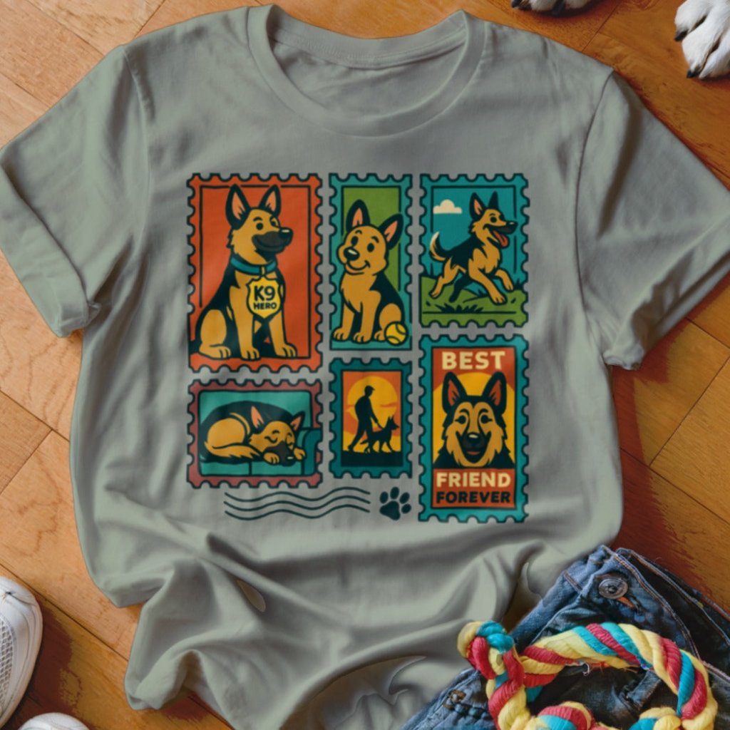 GSD Stamp Shirt - The Pawsitive Initiative