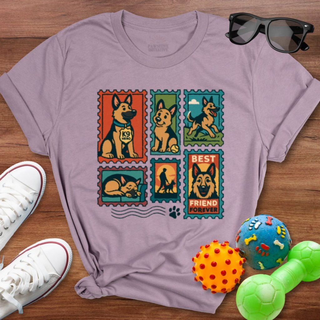 GSD Stamp Shirt - The Pawsitive Initiative