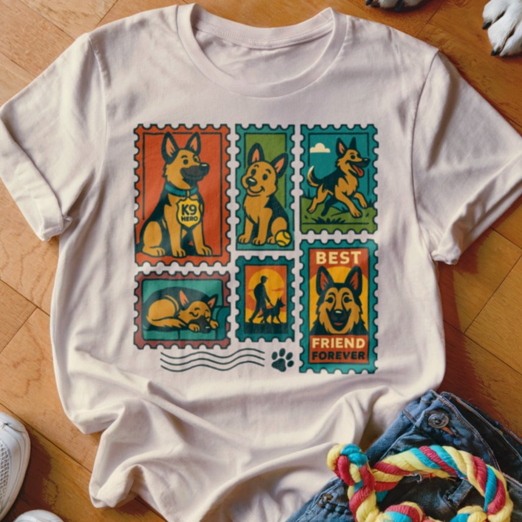 GSD Stamp Shirt - The Pawsitive Initiative