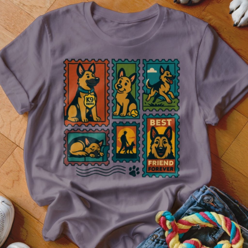 GSD Stamp Shirt - The Pawsitive Initiative
