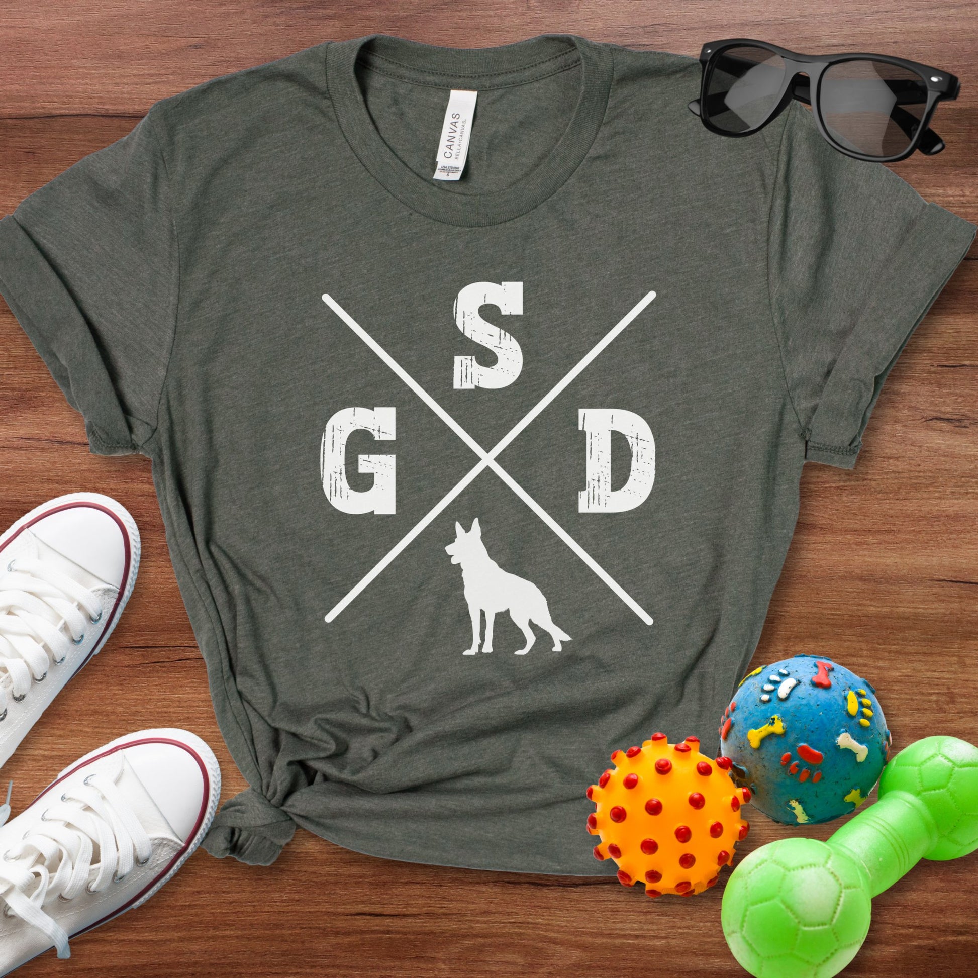 GSD X Shirt - The Pawsitive Initiative