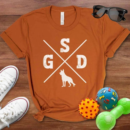 GSD X Shirt - The Pawsitive Initiative
