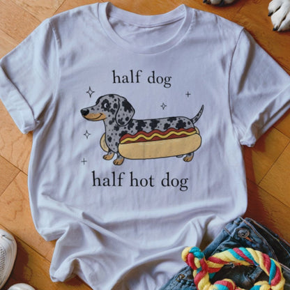 Half Dog Half Hot Dog Shirt - The Pawsitive Initiative