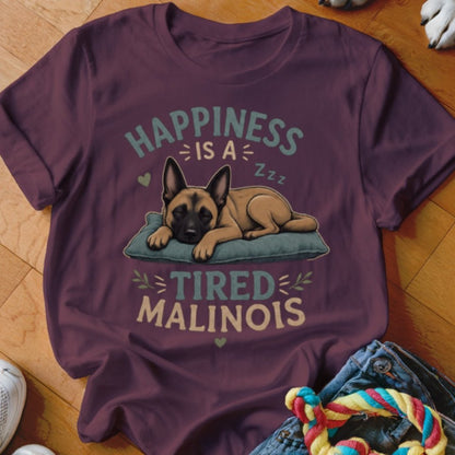 Happiness is a Tired Mal Shirt - The Pawsitive Initiative