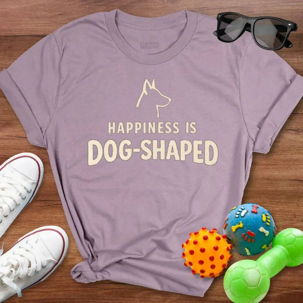 Happiness is Dog - Shaped Shirt - The Pawsitive Initiative